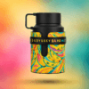 Frasco de Odyssey Bahamas de Armaf sobre fondo multicolor degradado