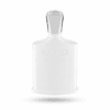Frasco de Creed Silver Mountain Water EDP flotando sobre fondo degradado