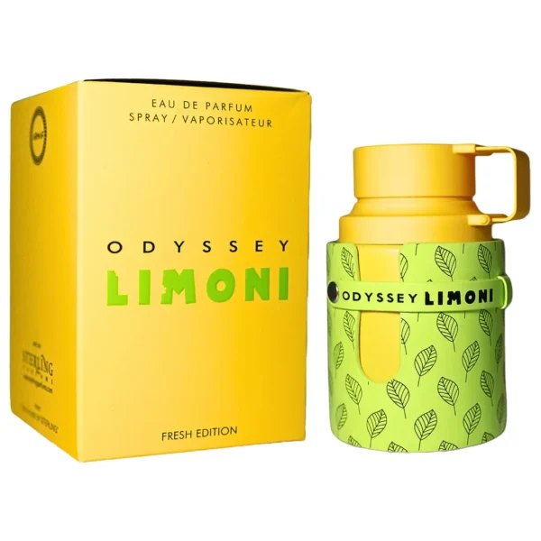 Odyssey Limoni Fresh EDP 100ml de Armaf frasco verde con su caja