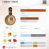 Notas y acordes del perfume Fakhar Extrait de Lattafa con escala de temporada